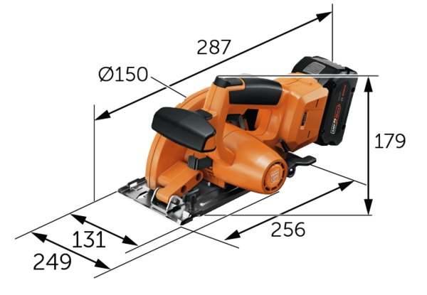 Аккумуляторная дисковая пила FEIN F-IRON CUT 57 AS SET 2 X 8 AH