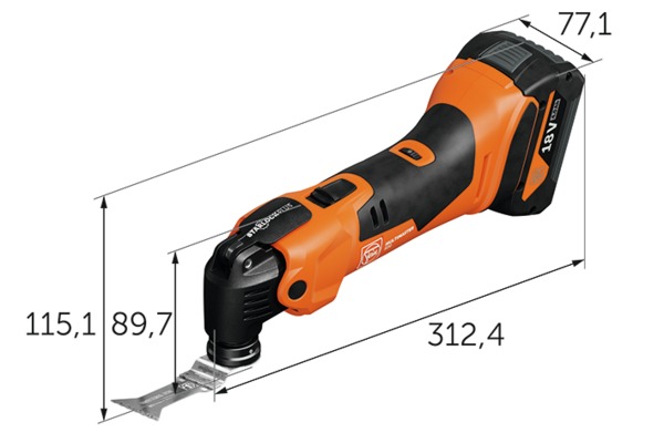 Реноватор FEIN MULTIMASTER AMM 500 AS 2 AH в нейлоновой сумке