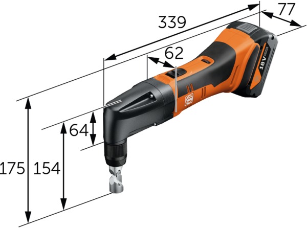 Аккумуляторные высечные ножницы FEIN ABLK 18 1.6 E AS