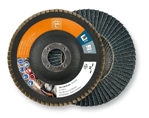 Веерный шлифовальный диск FEIN 125 мм, зерно 80